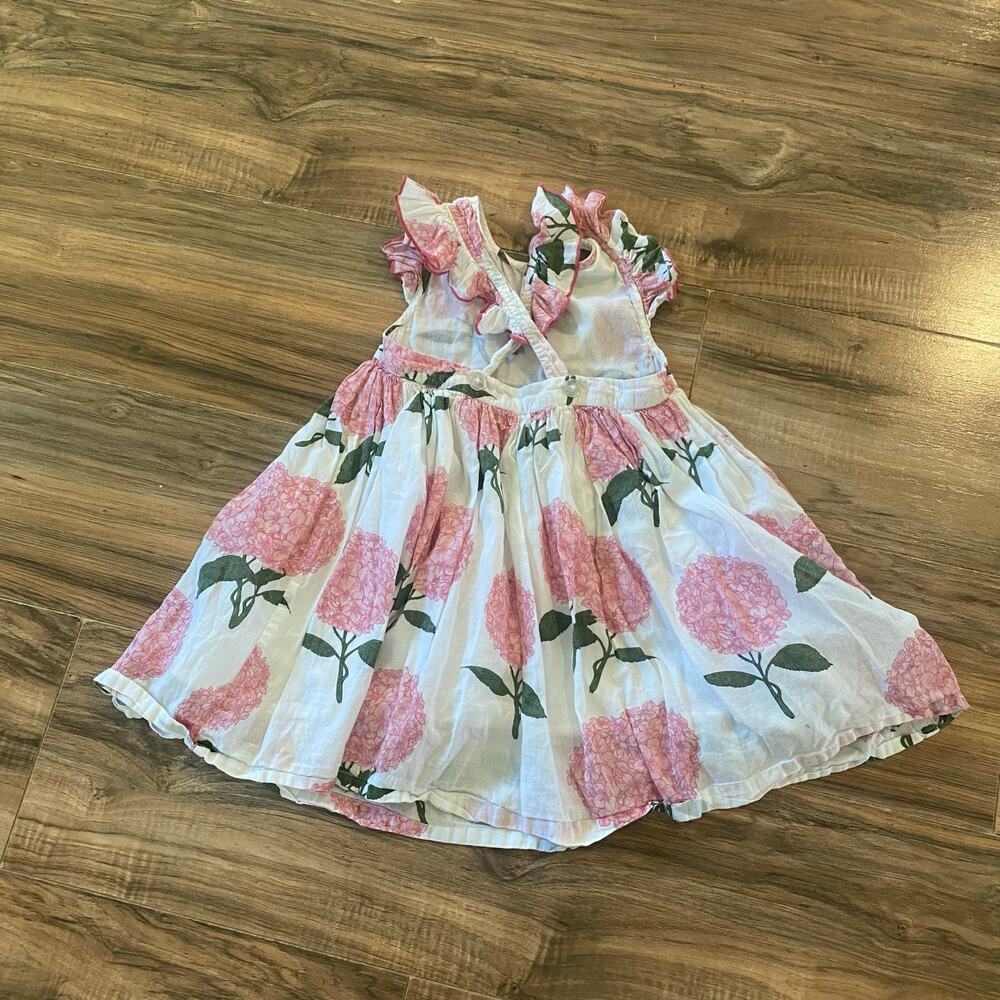 Pink Chicken Girls' Liv Hydrangea Print Dress Little Kid SZ 4T - Picture 2 of 7
